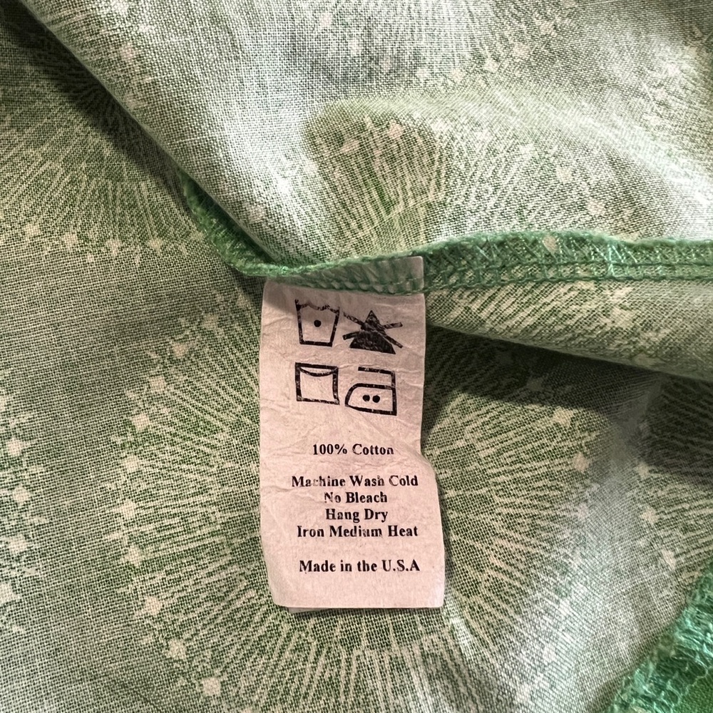 Shabby Apple Women’s Green Peplum Top Size 6 - Picture 8 of 11